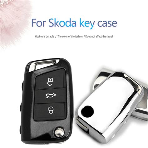 Soft TPU Car Key Cover Case For Skoda Superb Karoq Octavia Fabia Rapid