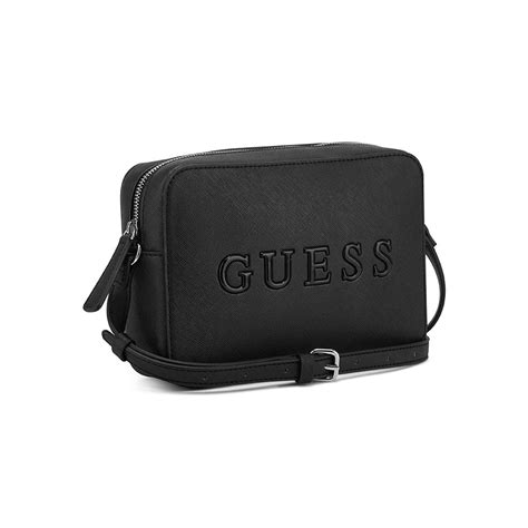 Bolsa Crossbody En Color Negro Guess Factory