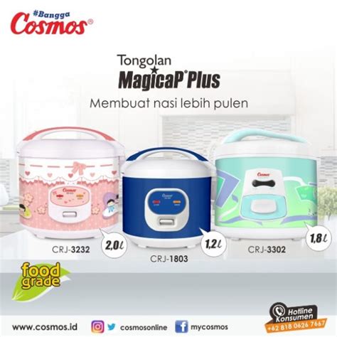 Cosmos CRJ 1803 Rice Cooker 1 2 L