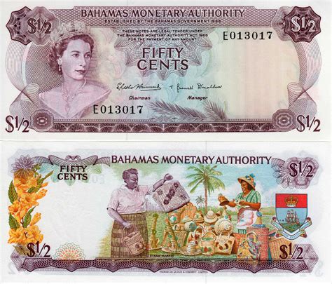 Scwpm P A Tbb B A Dollar Bahamian Banknote Uncirculated Unc