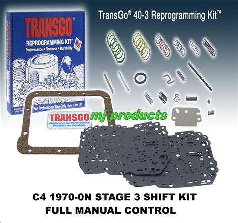 Ford C C C Full Manual Stage Shift Kit Transgo Suit On