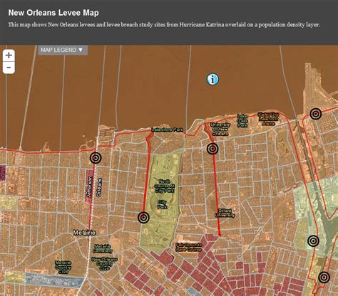 New Orleans Levee Map