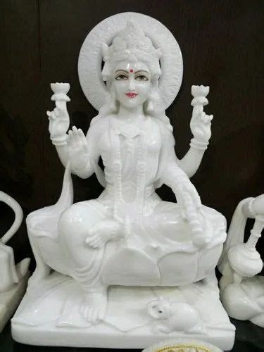 Plain Hindu White Marble Laxmi Statue Temple At Rs 21000 In Jaipur