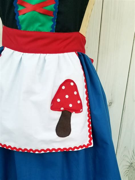 Gnome Costume Apron Woodland Apron Women S Halloween Etsy