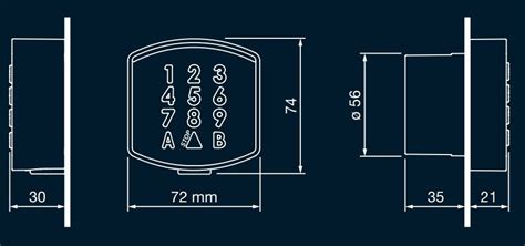 Tastiera Digitale Da Incasso ZERO DGT Fadini 147L Cod 147L