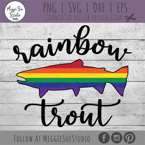 Rainbow Trout Svg Rainbow Trout Fish Svg Fish Graphic Rainbow Trout