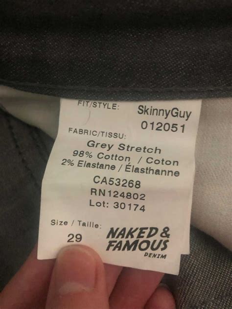 Naked Famous Naked And Famous Skinny Guy Grey Stret Gem