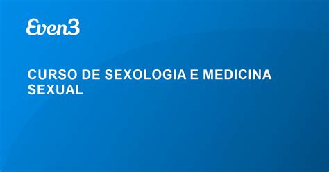 Curso De Sexologia E Medicina Sexual