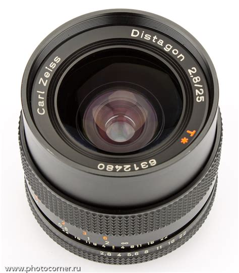 The Carl Zeiss Distagon T 25 Mm F 2 8 C Y Lens Specs MTF Charts