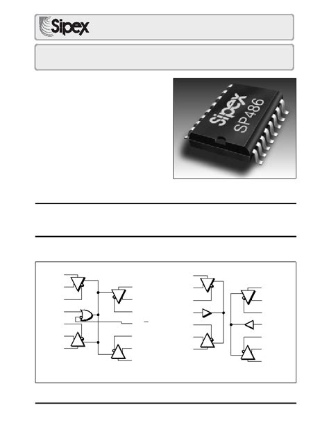 SP486ET Datasheet 1 7 Pages SIPEX Quad RS 485 RS 422 Line Drivers