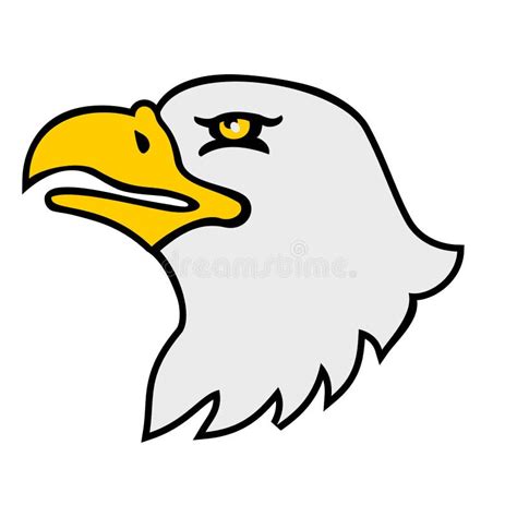 Eagle Head Side View Stock Illustrations – 389 Eagle Head Side View ...