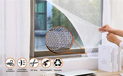 Phogary Insect Screen Window Net 3 Packs Fly Screen For Windows Cut