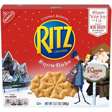 Ritz Snowflake Crackers Limited Edition Holiday Crackers 13 7 Oz Box