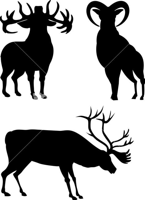 Bull Elk Silhouette at GetDrawings | Free download