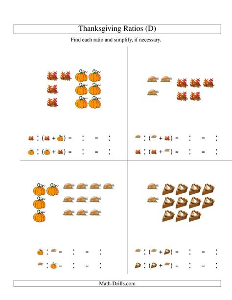 Part To Part And Part To Whole Ratios Worksheets