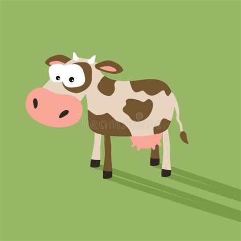 Funny cow face stock vector. Illustration of funny, horn - 22421210