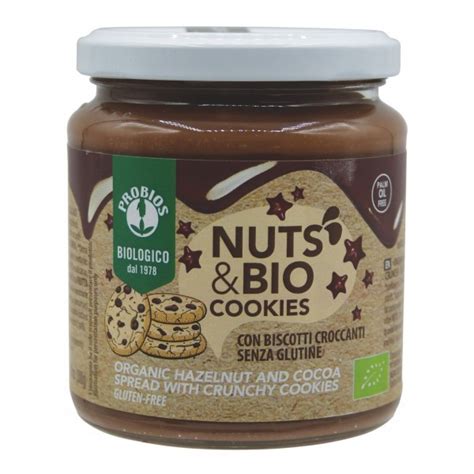 Nuts Bio Cookies Crema Spalmabile Senza Glutine 300g Probios Bio Food