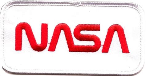 High Quality Discount Rectangle White NASA Flag Embroidered Cloth Sew ...