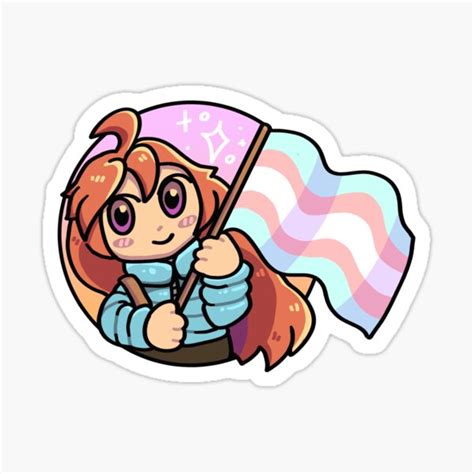 Madeline Trans Pride Sticker For Sale By Moobloom Redbubble