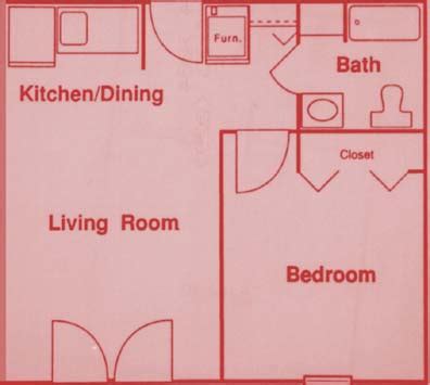 One Bedroom Floor Plan With Dimensions Resnooze