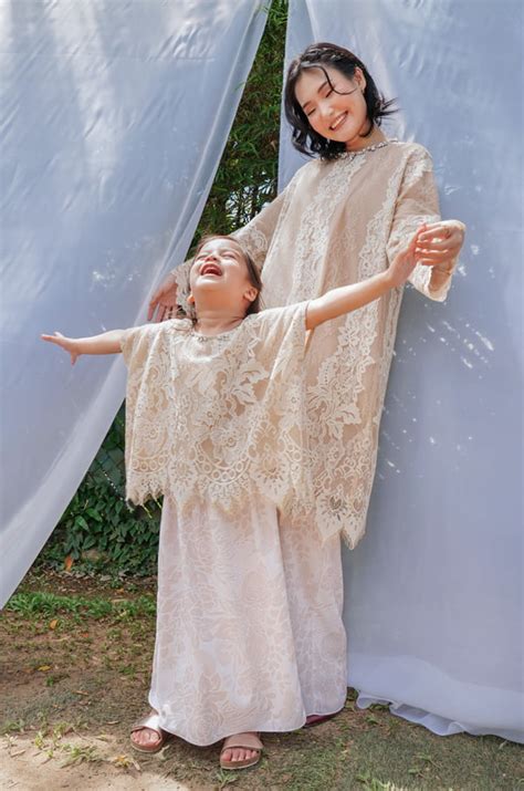 RENDA SERIES KIRANA SET NUDE Maroon Red