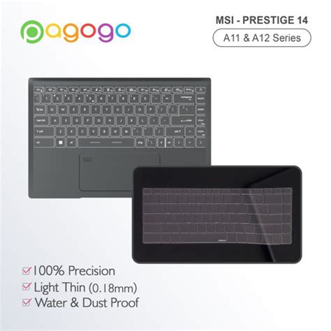 Promo Skin Keyboard Protector Msi Prestige Evo A M A Mo A M A Mo