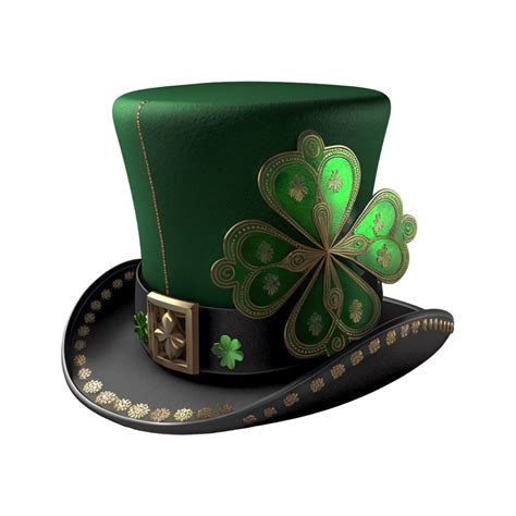 3d Stereo Cartoon Clover St Patricks Day Hat Model 21773481 Png