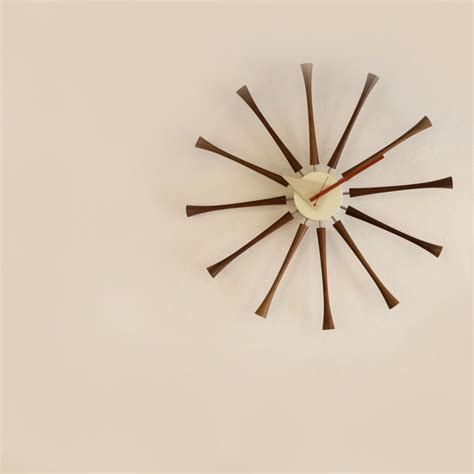 Mid Century Modern Starburst Electric Wall Clock, Metamec - MODERNON ...