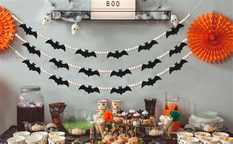 Amazon Halloween Decorations Indoor No Diy Pcs Felt Bats Wood