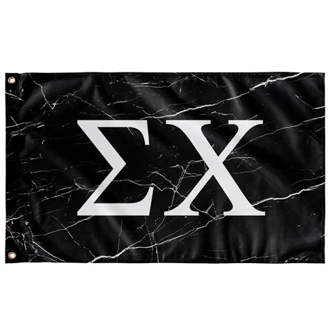 Sigma Chi Black Marble Fraternity Flag Greek Banners Designergreek2