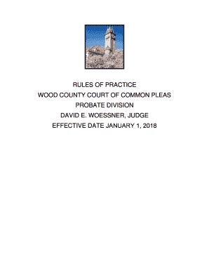 Fillable Online Probate Court Co Wood Oh Medina County Court Of Common