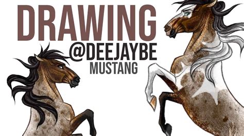 Deejaybe Horse Drawing A Rearing Mustang Youtube