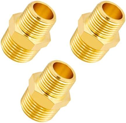 Breezliy Pcs Brass Tube Fitting Half Union Gas Adapter Flare X