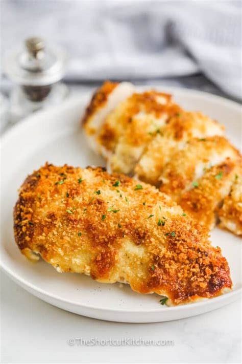 Parmesan Crusted Mayonnaise Chicken The Shortcut Kitchen