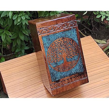 Amazon Merit Wooden Craft Handcrafted Blue Epoxy Resin Wooden