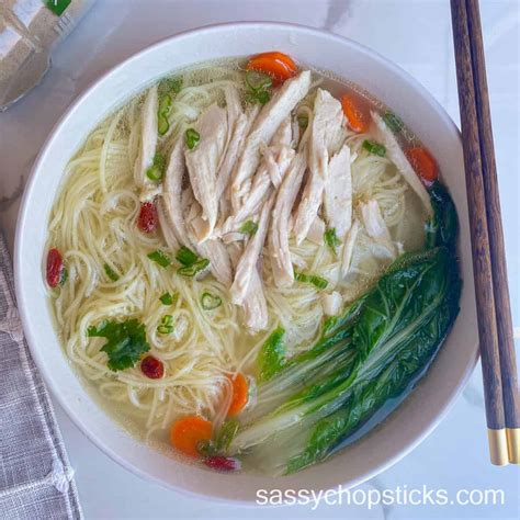 Chinese Chicken Noodle Soup - Sassy Chopsticks