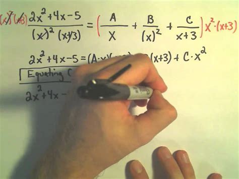 Partial Fraction Decomposition Example 4 Youtube