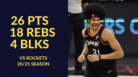 Jarrett Allen Pts Rebs Blks Asts Highlights Vs Houston