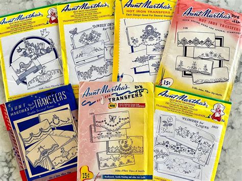 UNCUT Unused And Many Unopened Vintage Aunt Martha S Hot Iron