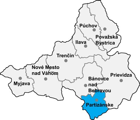 okres partizanske okresy