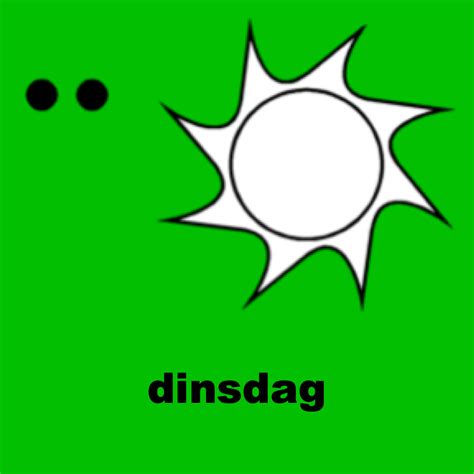 Magnetische Picto Dinsdag Groen EasyAuti