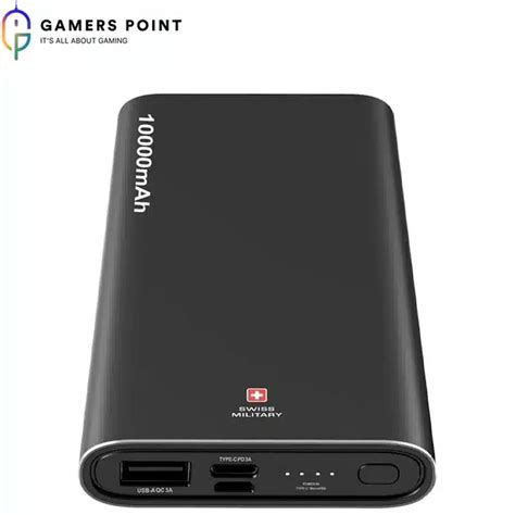 Swiss Military Power Bank Mah Chandoline Black Gamers Point