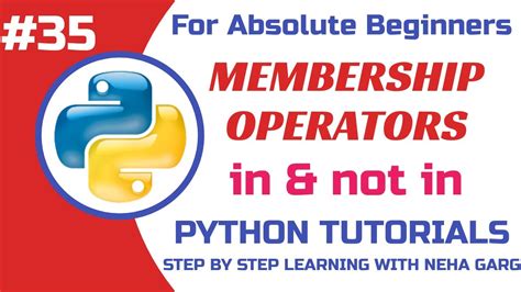 Membership Operators In Python In And Not In Python Tutorials Class 11 And 12 Cs Youtube