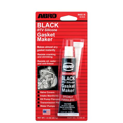 RTV Silicone Gasket Maker Black ABRO