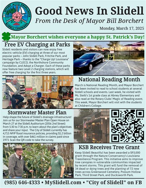 Good News in Slidell - March 17, 2025 - The City of Slidell, Louisiana