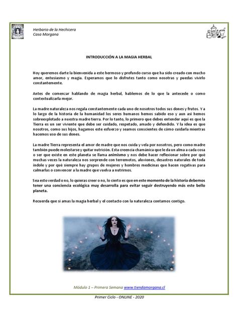 12 Introducción A La Magia Herbal Pdf Brujería Folklore