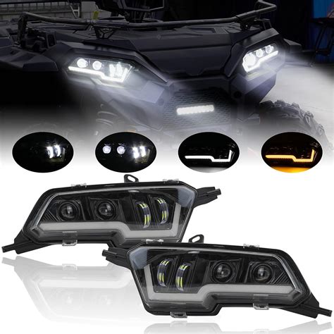 Pcs Led Headlights Assembly For Polaris Sportsman Sautvs Led Head