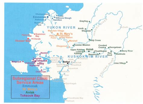 Map Of Alaska Villages - Cities And Towns Map