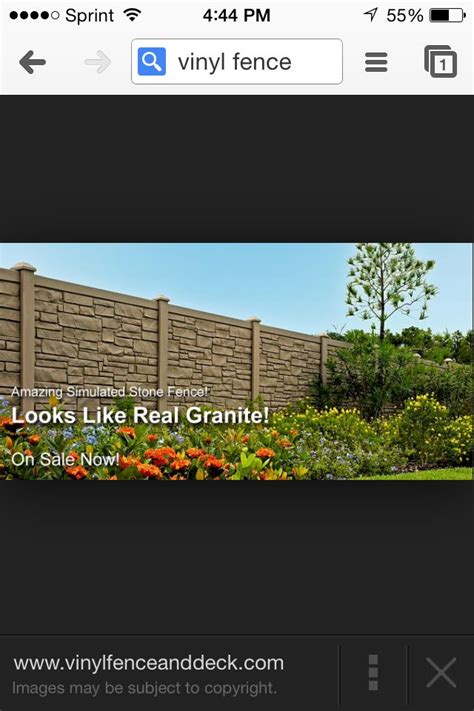 Brown vinyl fence | Vinyl fence, Stone fence, Fence