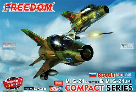 Compact Series Russian Mig 21 Smfbis And Mig 21um 2 Kits Free